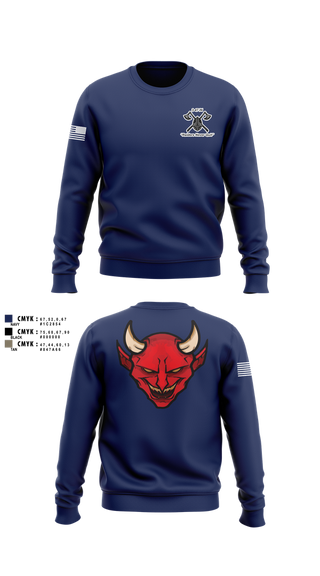 Crew Neck Sweatshirt, D Co 3-47, , Teamtime, Team time, sublimation, custom sports apparel, team uniforms, spirit wear, spiritwear, sports uniforms, custom shirts, team store, custom team store, fundraiser sports, apparel fundraiser