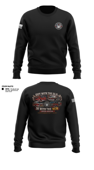 Crew Neck Sweatshirt, Great Notch Fire Company #4, Fire Department, Teamtime, Team time, sublimation, custom sports apparel, team uniforms, spirit wear, spiritwear, sports uniforms, custom shirts, team store, custom team store, fundraiser sports, apparel fundraiser