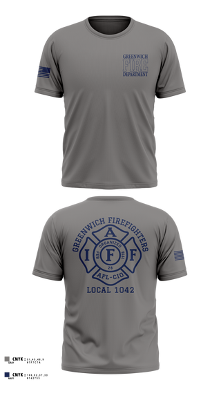 Old School Cotton Feel Shirt, Greenwich Fire Local 1042, Fire Department, Teamtime, Team time, sublimation, custom sports apparel, team uniforms, spirit wear, spiritwear, sports uniforms, custom shirts, team store, custom team store, fundraiser sports, apparel fundraiser