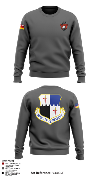 Crew Neck Sweatshirt, Saber Rugby, Rugby, Teamtime, Team time, sublimation, custom sports apparel, team uniforms, spirit wear, spiritwear, sports uniforms, custom shirts, team store, custom team store, fundraiser sports, apparel fundraiser