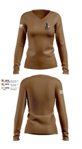 MESG-1 71337313 Women's Long Sleeve V-neck Shirt - 100