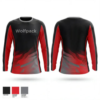 Long Sleeve Performance Shirt, Wolfpack, Softball, Teamtime, Team time, sublimation, custom sports apparel, team uniforms, spirit wear, spiritwear, sports uniforms, custom shirts, team store, custom team store, fundraiser sports, apparel fundraiser