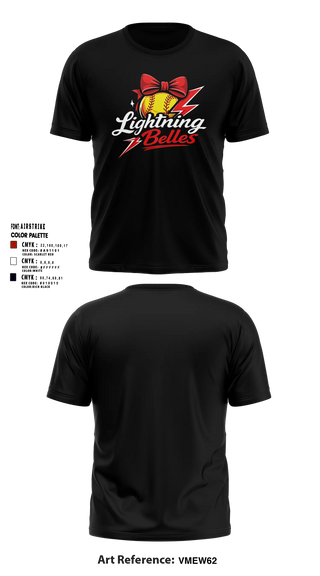Short Sleeve Performance Shirt, Bluegrass Lightning Belles, Softball, Teamtime, Team time, sublimation, custom sports apparel, team uniforms, spirit wear, spiritwear, sports uniforms, custom shirts, team store, custom team store, fundraiser sports, apparel fundraiser