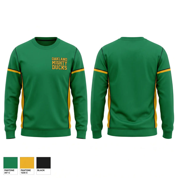 Crew Neck Sweatshirt, Oakland Mighty Ducks, , Teamtime, Team time, sublimation, custom sports apparel, team uniforms, spirit wear, spiritwear, sports uniforms, custom shirts, team store, custom team store, fundraiser sports, apparel fundraiser