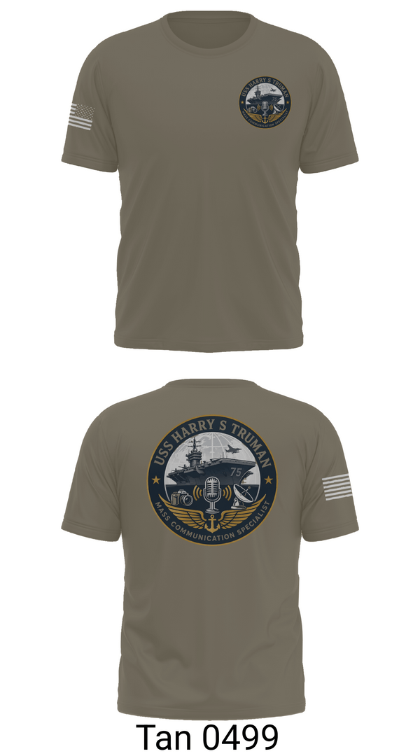Short Sleeve Performance Shirt, CVN75 Media, Navy, Teamtime, Team time, sublimation, custom sports apparel, team uniforms, spirit wear, spiritwear, sports uniforms, custom shirts, team store, custom team store, fundraiser sports, apparel fundraiser