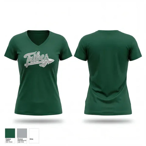 Womens Short Sleeve Vneck Shirt, Tribes, Softball, Teamtime, Team time, sublimation, custom sports apparel, team uniforms, spirit wear, spiritwear, sports uniforms, custom shirts, team store, custom team store, fundraiser sports, apparel fundraiser