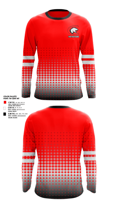 Clarksville Band 17631288 Long Sleeve Performance Shirt 1