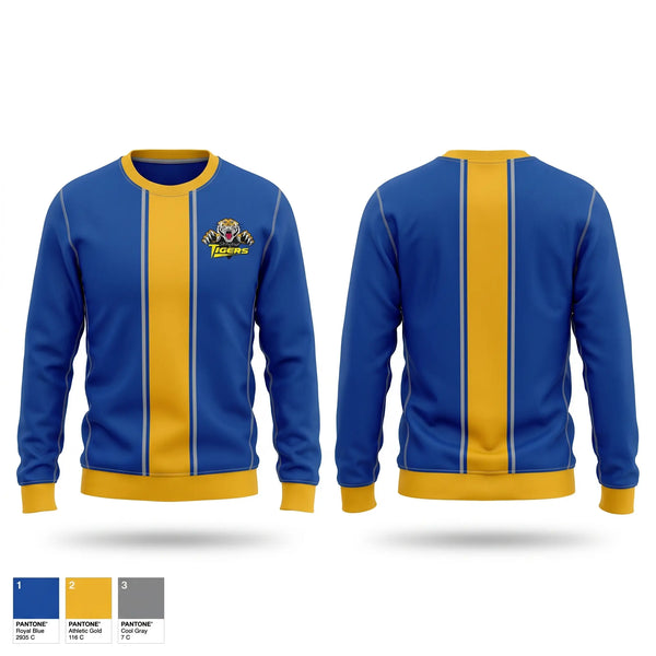 Crew Neck Sweatshirt, Stringtown Tigers, Women's Basketball, Teamtime, Team time, sublimation, custom sports apparel, team uniforms, spirit wear, spiritwear, sports uniforms, custom shirts, team store, custom team store, fundraiser sports, apparel fundraiser