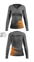 West Georgia Pole Vault Club 21371158 Women's Long Sleeve V-neck Shirt - 1