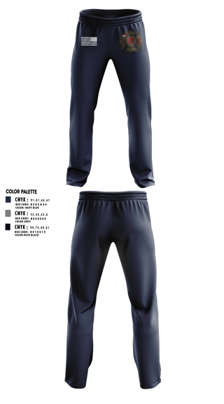 Sweatpants, East Side Fire Department (Belleville), Fire Department, Teamtime, Team time, sublimation, custom sports apparel, team uniforms, spirit wear, spiritwear, sports uniforms, custom shirts, team store, custom team store, fundraiser sports, apparel fundraiser