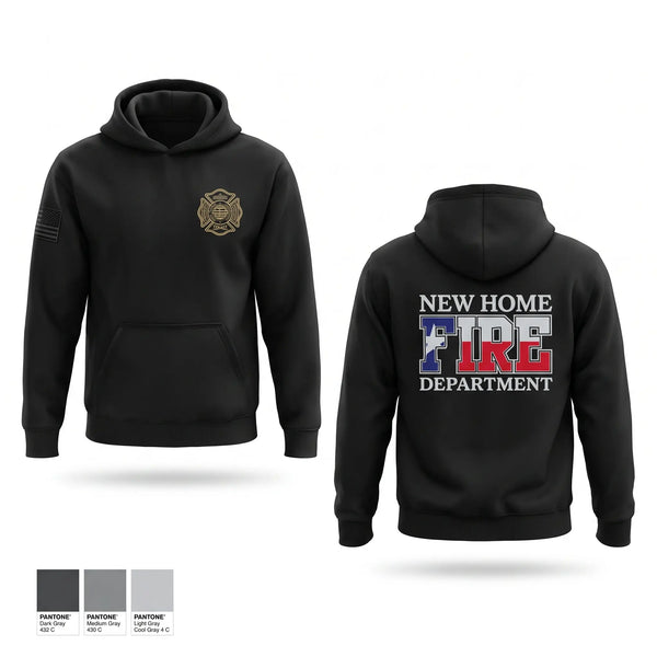 Hoodie, New Home Volunteer Fire Department, Fire Department, Teamtime, Team time, sublimation, custom sports apparel, team uniforms, spirit wear, spiritwear, sports uniforms, custom shirts, team store, custom team store, fundraiser sports, apparel fundraiser