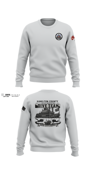 Crew Neck Sweatshirt, Hamilton County Police Association Dive Team, Police, Teamtime, Team time, sublimation, custom sports apparel, team uniforms, spirit wear, spiritwear, sports uniforms, custom shirts, team store, custom team store, fundraiser sports, apparel fundraiser