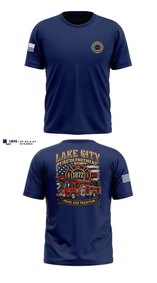 Short Sleeve Performance Shirt, Lake City Fire Department, Fire Department, Teamtime, Team time, sublimation, custom sports apparel, team uniforms, spirit wear, spiritwear, sports uniforms, custom shirts, team store, custom team store, fundraiser sports, apparel fundraiser