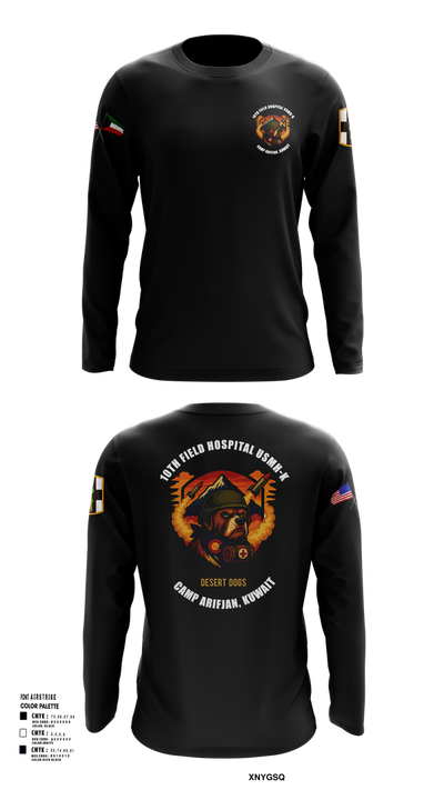 10th Field Hospital (FWD) 73609367 Long Sleeve Performance Shirt 106