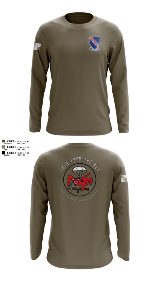 Long Sleeve Performance Shirt, CCo, 1-508PIR (OG), Army, Teamtime, Team time, sublimation, custom sports apparel, team uniforms, spirit wear, spiritwear, sports uniforms, custom shirts, team store, custom team store, fundraiser sports, apparel fundraiser
