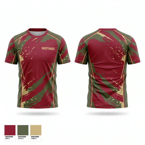 Short Sleeve Performance Shirt, Mustangs, , Teamtime, Team time, sublimation, custom sports apparel, team uniforms, spirit wear, spiritwear, sports uniforms, custom shirts, team store, custom team store, fundraiser sports, apparel fundraiser