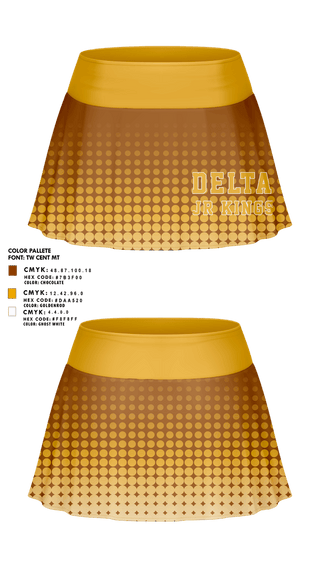 Skort, Delta jr kings youth football and cheer, , Teamtime, Team time, sublimation, custom sports apparel, team uniforms, spirit wear, spiritwear, sports uniforms, custom shirts, team store, custom team store, fundraiser sports, apparel fundraiser