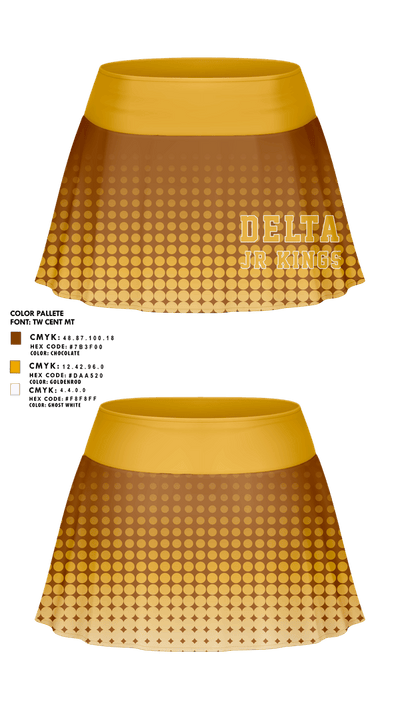 Delta jr kings youth football and cheer 28371645 Skort - 1