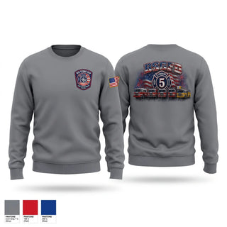 Crew Neck Sweatshirt, Big Stone Gap, Fire Department, Teamtime, Team time, sublimation, custom sports apparel, team uniforms, spirit wear, spiritwear, sports uniforms, custom shirts, team store, custom team store, fundraiser sports, apparel fundraiser