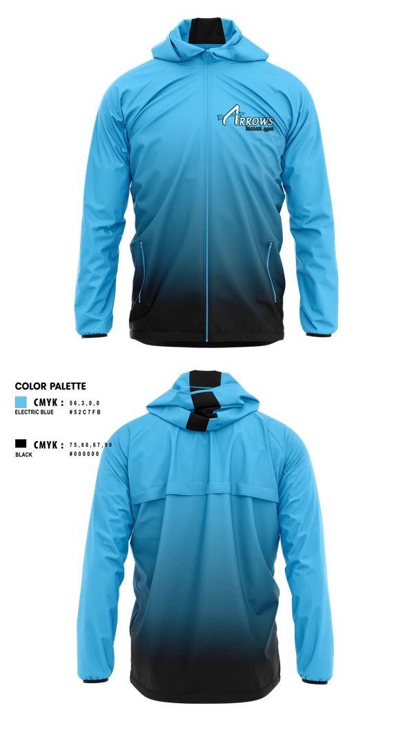 Windbreaker, Arrows, Softball, Teamtime, Team time, sublimation, custom sports apparel, team uniforms, spirit wear, spiritwear, sports uniforms, custom shirts, team store, custom team store, fundraiser sports, apparel fundraiser