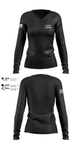 Elsie Fire Department 41046242 Women's Long Sleeve V-neck Shirt - 100