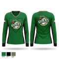 Eastern Iowa Vipers Women's Long Sleeve V-neck Shirt - 1