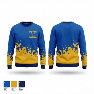 Crew Neck Sweatshirt, Spencerport Lacrosse, Men's Lacrosse, Teamtime, Team time, sublimation, custom sports apparel, team uniforms, spirit wear, spiritwear, sports uniforms, custom shirts, team store, custom team store, fundraiser sports, apparel fundraiser
