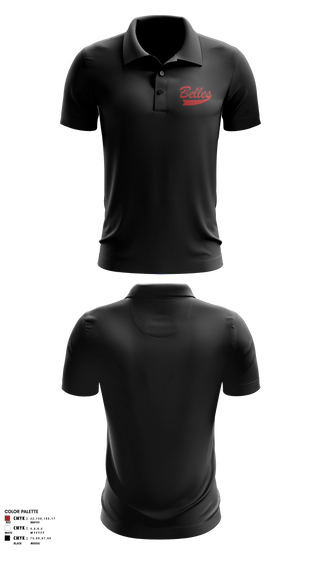 Short Sleeve Performance Polo, Bluegrass Lightning Belles, Softball, Teamtime, Team time, sublimation, custom sports apparel, team uniforms, spirit wear, spiritwear, sports uniforms, custom shirts, team store, custom team store, fundraiser sports, apparel fundraiser