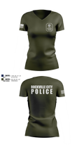 Rockville City Police 51185613 Women's Short Sleeve V-neck Shirt - 7
