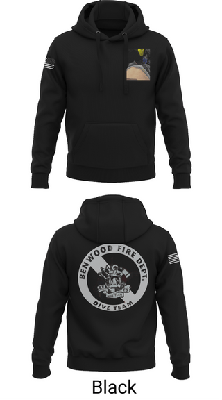 Hoodie, Benwood Fire Dept Dive, Fire Department, Teamtime, Team time, sublimation, custom sports apparel, team uniforms, spirit wear, spiritwear, sports uniforms, custom shirts, team store, custom team store, fundraiser sports, apparel fundraiser