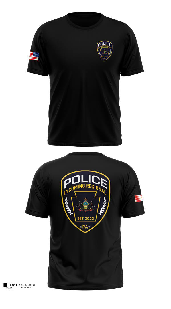 Short Sleeve Performance Shirt, Lycoming Regional Police Department, Police, Teamtime, Team time, sublimation, custom sports apparel, team uniforms, spirit wear, spiritwear, sports uniforms, custom shirts, team store, custom team store, fundraiser sports, apparel fundraiser