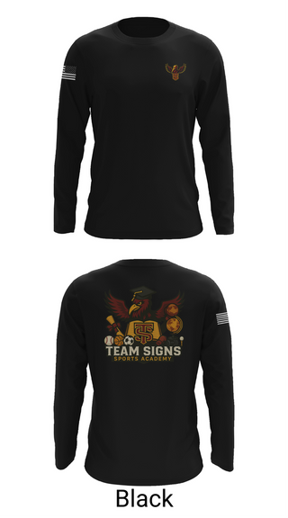 Long Sleeve Performance Shirt, Team Signs Sports Academy, Men's Basketball, Teamtime, Team time, sublimation, custom sports apparel, team uniforms, spirit wear, spiritwear, sports uniforms, custom shirts, team store, custom team store, fundraiser sports, apparel fundraiser