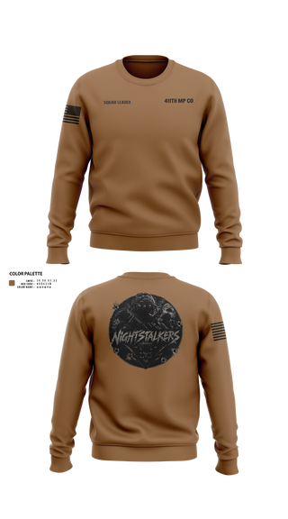 Crew Neck Sweatshirt, 411TH MP CO, Army, Teamtime, Team time, sublimation, custom sports apparel, team uniforms, spirit wear, spiritwear, sports uniforms, custom shirts, team store, custom team store, fundraiser sports, apparel fundraiser