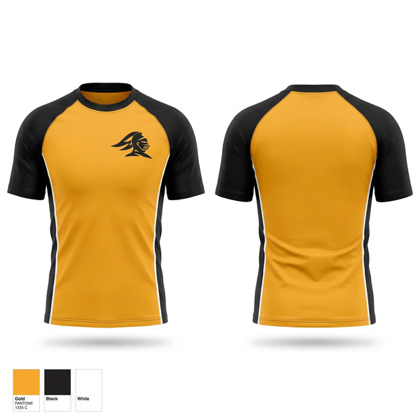 Short Sleeve Rash Guard Shirt, Foothill Knights, Wrestling, Teamtime, Team time, sublimation, custom sports apparel, team uniforms, spirit wear, spiritwear, sports uniforms, custom shirts, team store, custom team store, fundraiser sports, apparel fundraiser