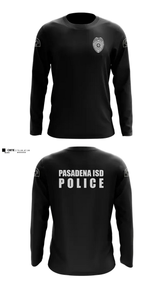 Long Sleeve Performance Shirt, Pasadena I.S.D., Police, Teamtime, Team time, sublimation, custom sports apparel, team uniforms, spirit wear, spiritwear, sports uniforms, custom shirts, team store, custom team store, fundraiser sports, apparel fundraiser