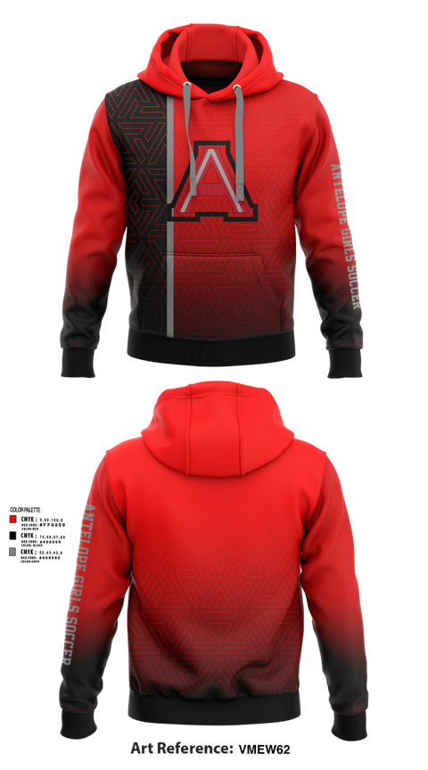 Hoodie, Antelope Girls Soccer, Women's Soccer, Teamtime, Team time, sublimation, custom sports apparel, team uniforms, spirit wear, spiritwear, sports uniforms, custom shirts, team store, custom team store, fundraiser sports, apparel fundraiser