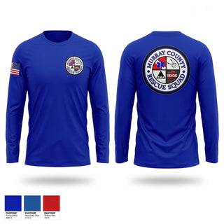 Long Sleeve Performance Shirt, Murray County Rescue Squad, Fire Department, Teamtime, Team time, sublimation, custom sports apparel, team uniforms, spirit wear, spiritwear, sports uniforms, custom shirts, team store, custom team store, fundraiser sports, apparel fundraiser