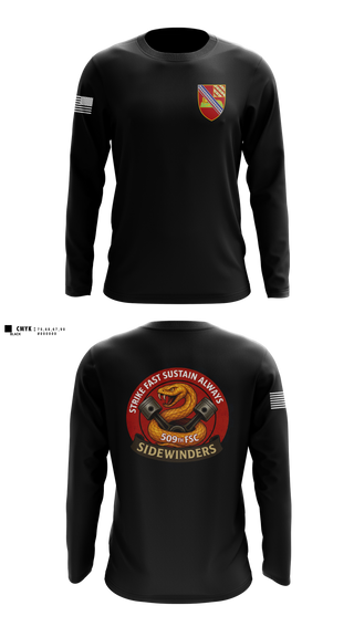 Long Sleeve Performance Shirt, 509th FSC, Army, Teamtime, Team time, sublimation, custom sports apparel, team uniforms, spirit wear, spiritwear, sports uniforms, custom shirts, team store, custom team store, fundraiser sports, apparel fundraiser