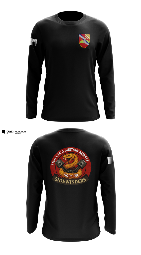 Long Sleeve Performance Shirt, 509th FSC, Army, Teamtime, Team time, sublimation, custom sports apparel, team uniforms, spirit wear, spiritwear, sports uniforms, custom shirts, team store, custom team store, fundraiser sports, apparel fundraiser