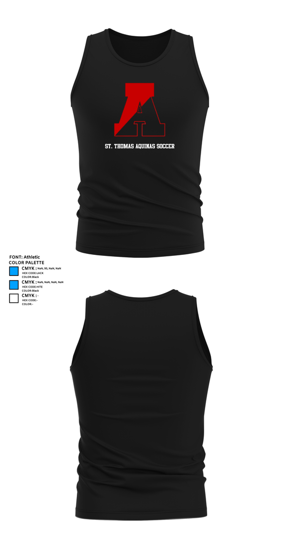 Tank Top, St. Thomas Aquinas Soccer, Women's Soccer, Teamtime, Team time, sublimation, custom sports apparel, team uniforms, spirit wear, spiritwear, sports uniforms, custom shirts, team store, custom team store, fundraiser sports, apparel fundraiser