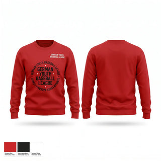 Crew Neck Sweatshirt, German youth baseball league, Baseball, Teamtime, Team time, sublimation, custom sports apparel, team uniforms, spirit wear, spiritwear, sports uniforms, custom shirts, team store, custom team store, fundraiser sports, apparel fundraiser