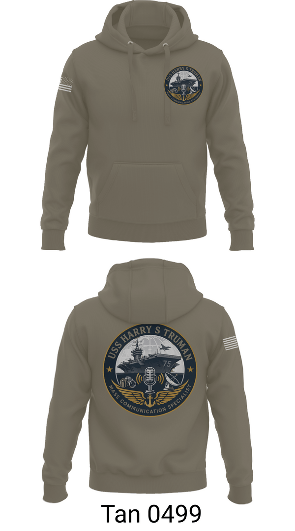 Hoodie, CVN75 Media, Navy, Teamtime, Team time, sublimation, custom sports apparel, team uniforms, spirit wear, spiritwear, sports uniforms, custom shirts, team store, custom team store, fundraiser sports, apparel fundraiser