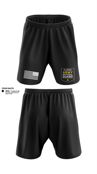 Athletic Shorts With Pockets, Illinois Army National Guard, National Guard, Teamtime, Team time, sublimation, custom sports apparel, team uniforms, spirit wear, spiritwear, sports uniforms, custom shirts, team store, custom team store, fundraiser sports, apparel fundraiser