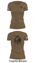 MESG1 TEAM 707 61403527 Women's Short Sleeve V-neck Shirt - 8