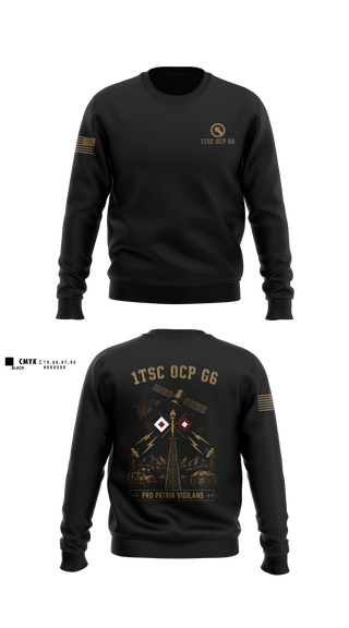 Crew Neck Sweatshirt, 1 TSC OCP G6, Army, Teamtime, Team time, sublimation, custom sports apparel, team uniforms, spirit wear, spiritwear, sports uniforms, custom shirts, team store, custom team store, fundraiser sports, apparel fundraiser