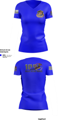 100th Missile Defense Brigade 43971287 Women's Short Sleeve V-neck Shirt - 103
