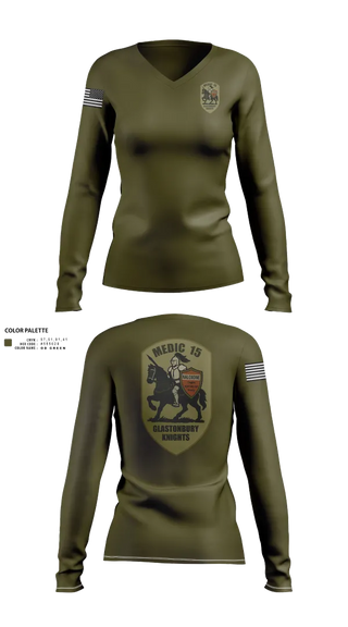 Womens Long Sleeve Vneck Shirt, Engine 15, , Teamtime, Team time, sublimation, custom sports apparel, team uniforms, spirit wear, spiritwear, sports uniforms, custom shirts, team store, custom team store, fundraiser sports, apparel fundraiser