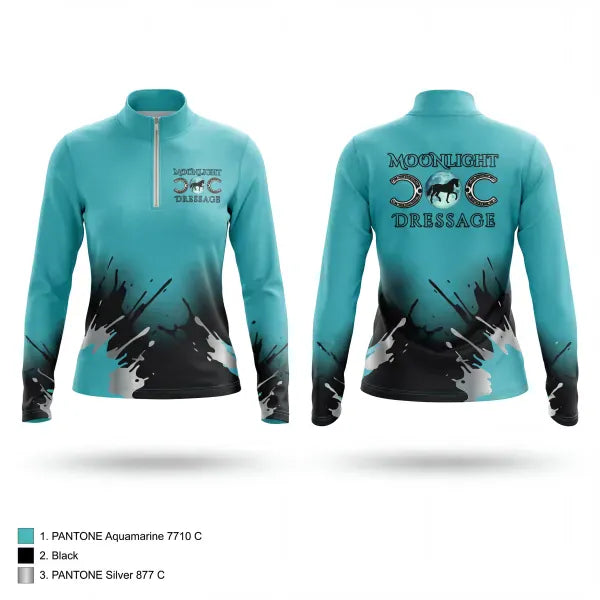 Quarter Zip Jacket, Moonlight dressage, Spirit Store, Teamtime, Team time, sublimation, custom sports apparel, team uniforms, spirit wear, spiritwear, sports uniforms, custom shirts, team store, custom team store, fundraiser sports, apparel fundraiser