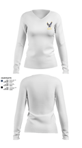 Barrington High School Gymnastics 6144044 Women's Long Sleeve V-neck Shirt - 24
