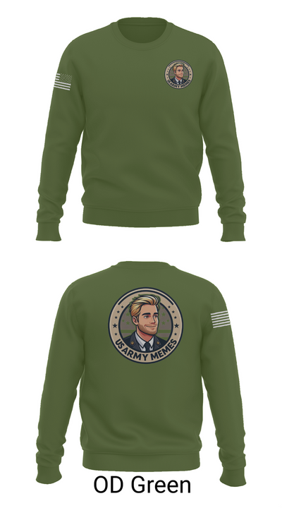 U.S Army memes 48956065 Crew Neck Sweatshirt - 45